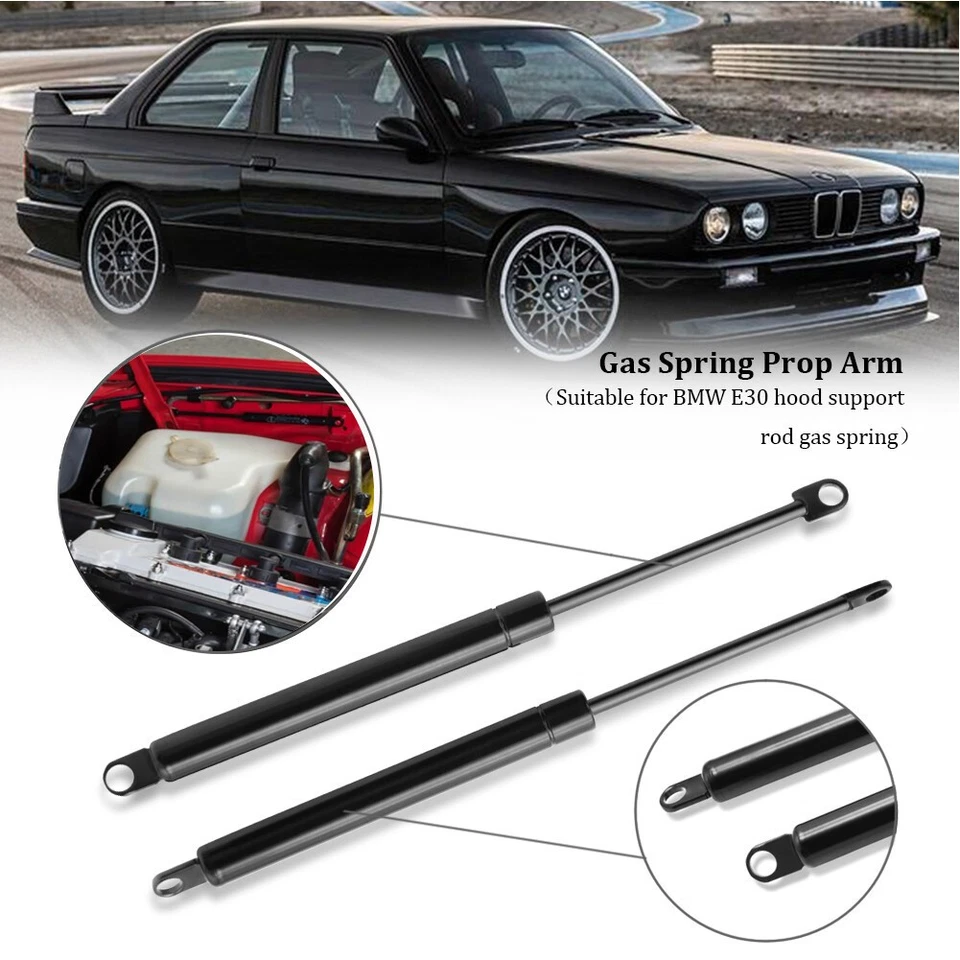Para BMW 325i 325iX 1988-1991 cupé sedán 2 capó puntales de gasolina soportes capó delantero Foto 1 de 4