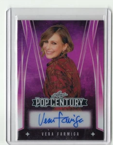 Hoja Pop Century Vera Farmiga 2025 rosa prismático autógrafo automático 2/10 - Imagen 1 de 1