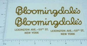 Steelcraft Bloomingdale's Van Sticker Pair SC-010 - Picture 1 of 1
