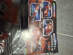 Laser Pegs Red racer Multi Models 4 in 1 Building Car Set - Picture 1 of 2