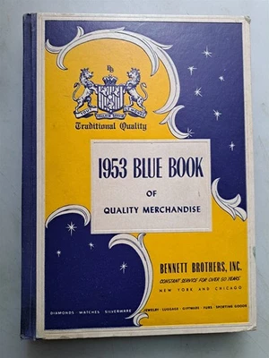 1953 Bennett Brothers Jewelry & Giftware BLUE BOOK Hardcover Catalog - Image 1 of 4