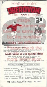 Aberavon v Maesteg 31 Jan 1964 RUGBY PROGRAMM - Bild 1 von 2