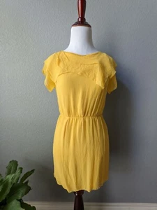 GUC Phillip Lim Gold Silk Luxury sun Dress 0 Xsmall - Bild 1 von 8