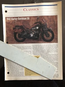 1942 HARLEY DAVIDSON XA ARTICLE - Bild 1 von 1