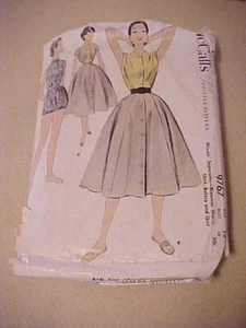VTG McCall's Pattern Lady's Separates Bloomer Shorts Shirt Bolero Skirt 9767 - Picture 1 of 6