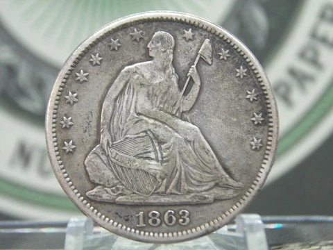 1863 "S" Seated Liberty Half Dollar 50c #1 East Coast Coin & Collectables, Inc Cover