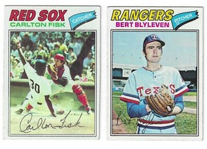 1977 Topps Baseball Card Singles #601 to #660