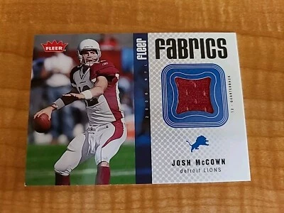 2006 Fleer Fabrics Josh McCown #JM Jersey $$$ - Image 1 of 2