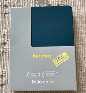 heyday Folio Case for Apple iPad Mini 1 - 5 with stylus holder - Teal Blue NEW - Picture 1 of 2