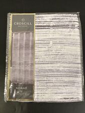 Croscill Nomad Gray 72 In X 72 In Shower Curtain 100% Polyester New In Package