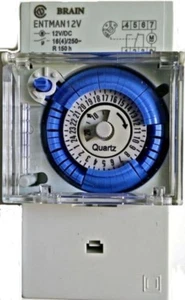 Timer 12V Manuale PROGRAMMABILE Cavalieri Giornaliero 12 Volt DIN Caccia Solare - Foto 1 di 12