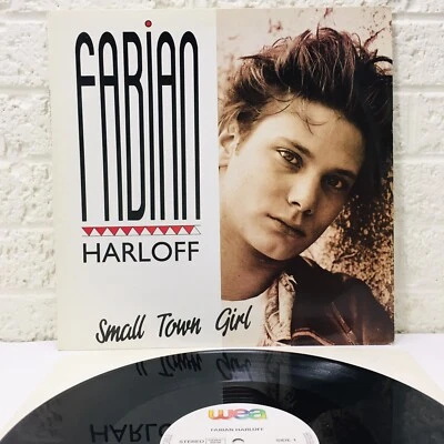 HTF‼ Fabian Harloff Small Town Girl 12" Single 1991 Germany 9031-74349-0 • NM‼ - Image 1 of 4