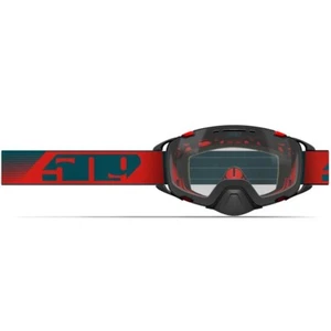 OFFERTA - 509 Occhiali Motoslitta Aviator 2.0, Edizione Sharkskin Rosso con Lente Trasparente - Foto 1 di 5