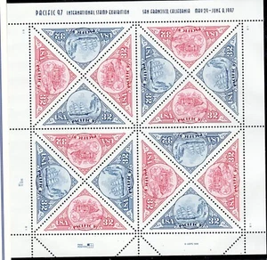 #3130-31 1997 32 centavos Pacific 97 se-inquilino hoja completa de 16 MNH - Imagen 1 de 1