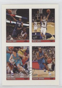 2005 Bazooka 4-on-1 Stickers Jason Terry Beno Udrih Dan Dickau Chucky Atkins #44