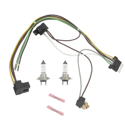 Arnés de cableado de faros para S55 S600 Benz y bombilla de faros H7 70W izquierda/derecha Foto 1 de 2
