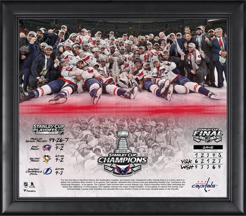 Washington Capitals 2018 Stanley Cup Champs Framed 15x17 Collage Cover