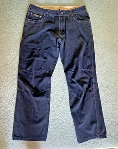 Kuhl Vintage Patina Dye Riot Hiking Straight Jeans Pant Men Size 36X32 Black EUC - Picture 1 of 13