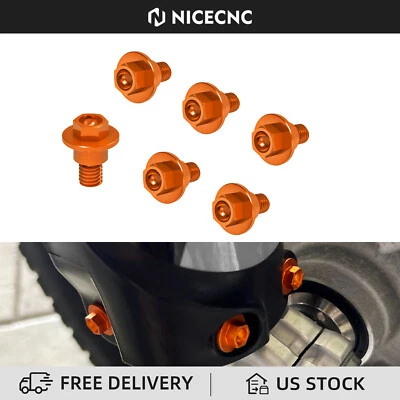 6PCS Bolt Fork Guard Kit For KTM 125-530 SX-F XC-F EXC-F FREERIDE 350 50 65 85SX - Image 1 of 4