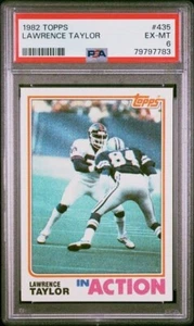 1982 Topps Lawrence Taylor #435 PSA 6 Rookie RC HOF - Picture 1 of 2