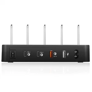 45W 4-Ports USB Charger Station Quick Charge QC3.0 & Type-C Power Delivery PD - Bild 1 von 8