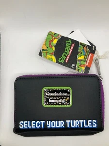 Loungefly Teenage Mutant Ninja Turtles Arcade Lenticular Glow Zip Wallet - Picture 1 of 3