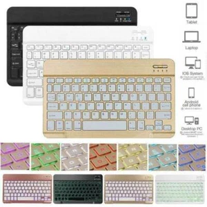 For Apple iPad Pro 12.9" 2021/2020/2018/2017 Wireless Slim Bluetooth Keyboard - Picture 1 of 33