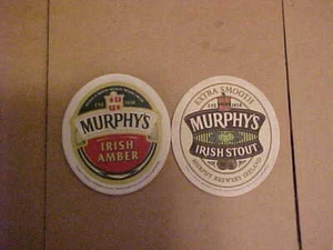Murphy's Irish Stout Irish Amber Beer Heineken Coasters Set of 4 New Old Stock - Picture 1 of 3