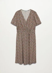 Nuevo con etiquetas Mango Mujer Estampado Vestido Envolvente Reino Unido Talla 26 (4XL) Precio de venta sugerido por el fabricante: £49.99 - Imagen 1 de 8