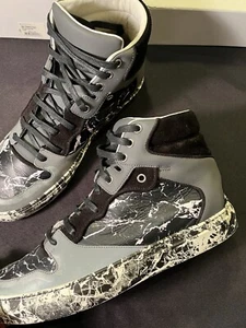 RARO BALENCIAGA MÁRMOL ESTAMPADO CUERO ZAPATILLAS ZAPATOS PARA HOMBRE 40 US 7 TODO AUTÉNTICO - Imagen 1 de 24