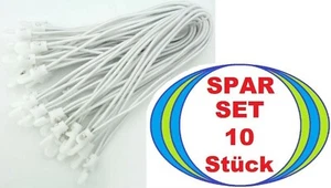 10x Zelt Planen Banner Spanner 25 cm WEISS Gummi Planenspanner Spannfix Haken - Picture 1 of 6