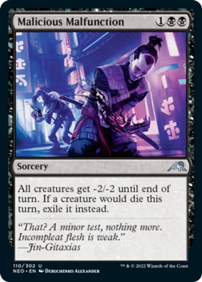 x1 Malicious Malfunction - Kamigawa: Neon Dynasty - NM - MTG - Image 1 of 1