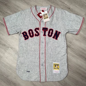 JIMMIE FOXX 1936 Boston Red Sox Mitchell & Ness Authentic Jersey 36 Small USA - Picture 1 of 9