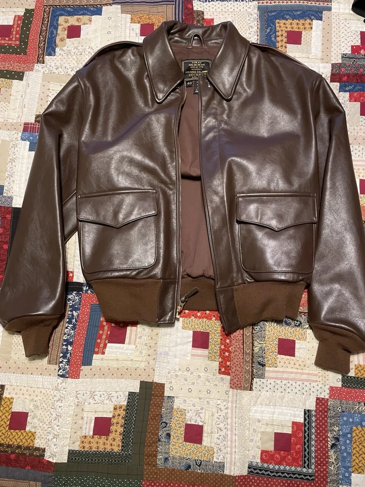 Chaqueta Segunda Guerra Mundial Edición Gobierno A-2 Z2107H en Marrón Talla 40 Foto 1 de 4