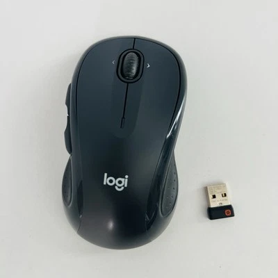 Logitech M510 Wireless Computer Mouse Graphite w/ USB, READ PARTS - Image 1 of 4