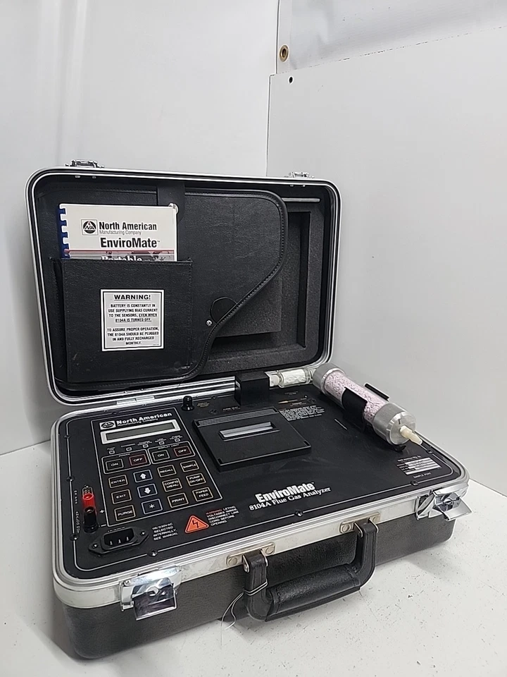 NORTH AMERICAN ENVIROMATE 8104A FLUE GAS ANALYZER (USED) - Image 1 of 4