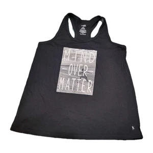 Danskin Mind Over Matter Tank Damen XLarge schwarz Racerback lockere Passform - Bild 1 von 6
