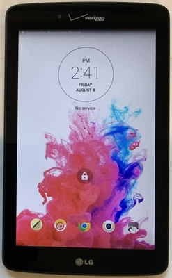 TESTED USED VERIZON LG G PAD, VK410 7" Wi-Fi + 4G TABLET - Image 1 of 4