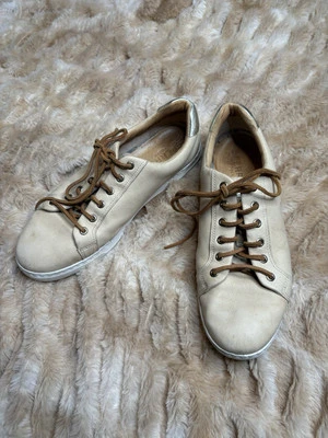 Sperry Top-sider Women's Sneakers Nude Tan Leather Casual Lace-Up Shoes Sz 10 - Image 1 of 4