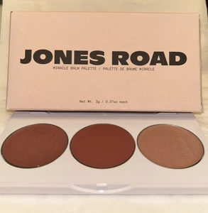 JONES ROAD MIRACLE BALM Palette Trio Chic 3 Color Dusty Rose Happy Hour Chic NIB - Picture 1 of 5