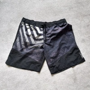 Men's Reebok Swim Shorts Size 2XL Black Zip Speedwick - Picture 1 of 8