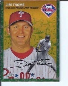 Jim Thome 2023 Topps cromo platino verde toile refractor #ed/99 - Imagen 1 de 1