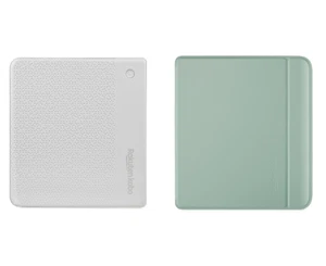 Kobo Libra Colour White with Basic SleepCover Case (Garden Green) - Picture 1 of 5