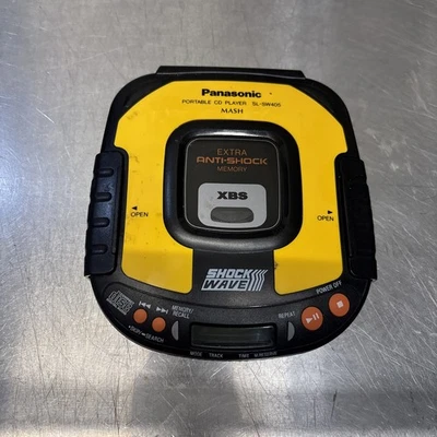 Reproductor de CD portátil Panasonic SL-SW405 amarillo MASH antichoque XBS - no funciona Foto 1 de 3
