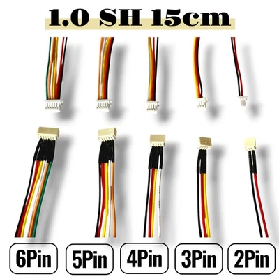 ✅ Micro JST SH 1.0 2P 3P 4Pin 5Pin 6PIN Male Female Stecker Buchse Kupplung 15cm - Bild 1 von 4