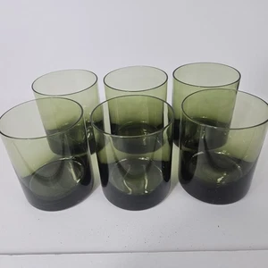 Hermoso Vaso Verde Sasaki De Colección 3.5"H - Juego de 6 Excelente Estado - Imagen 1 de 7