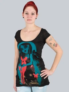 Iron Fist Top "Deery-Eyed-Lace-Back", schwarz, Größen: S - L - Bild 1 von 3