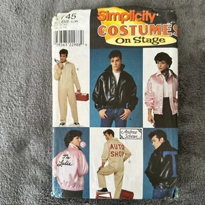 Simplicity Pattern 8745 Size L-XL 42-48 Mens Grease Movie Jacket Costume Cosplay - Picture 1 of 8