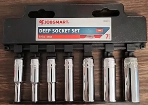 JobSmart 7 pc. SAE Deep Socket Set, 1/4 in. Drive - Picture 1 of 2