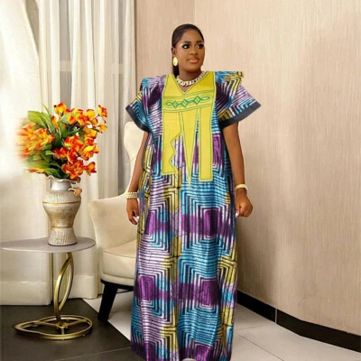 Muslim Fashion Islamic Woman Shrugged Dress Loose Kaftan Abaya Dubai Party Dress - Image 1 of 4